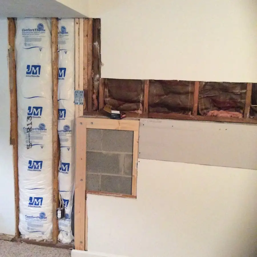 Wall insulation replacement during Contents Cleaning & Restoration in Eaton Rapids